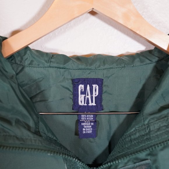 Vintage 90's Green Gap Windbreaker with hood - Picture 2 of 3